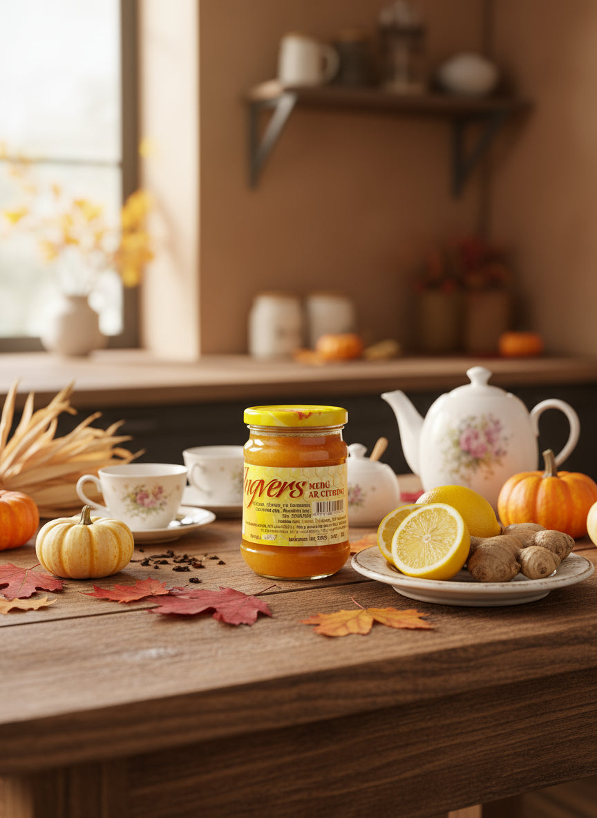 Medus ar ingveru un citronu 330g