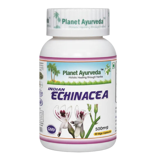 Indian Echinacea kapsulas 60 gab. - Pret gripu, saaukstēšanos, sinusītu